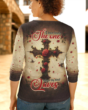 I Have Found The One Whom My Soul Loves All Over Print V-neck Long Sleeves Shirt
