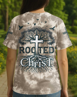 Rooted In Christ All Over Print T-shirt