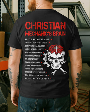 Christian Mechanic's Brain All Over Print T-Shirt