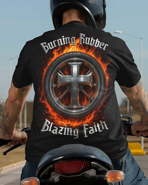 Burning Rubber Blazing Faith All Over Print T-Shirt