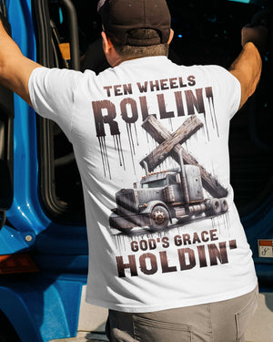Ten Wheels Rollin' All Over Print T-Shirt