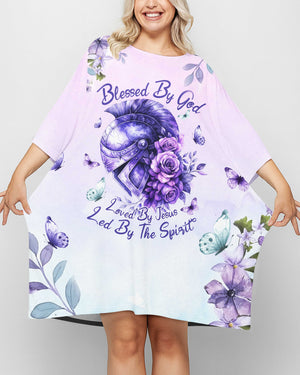 Blessed By God All Over Print Sleep Tee