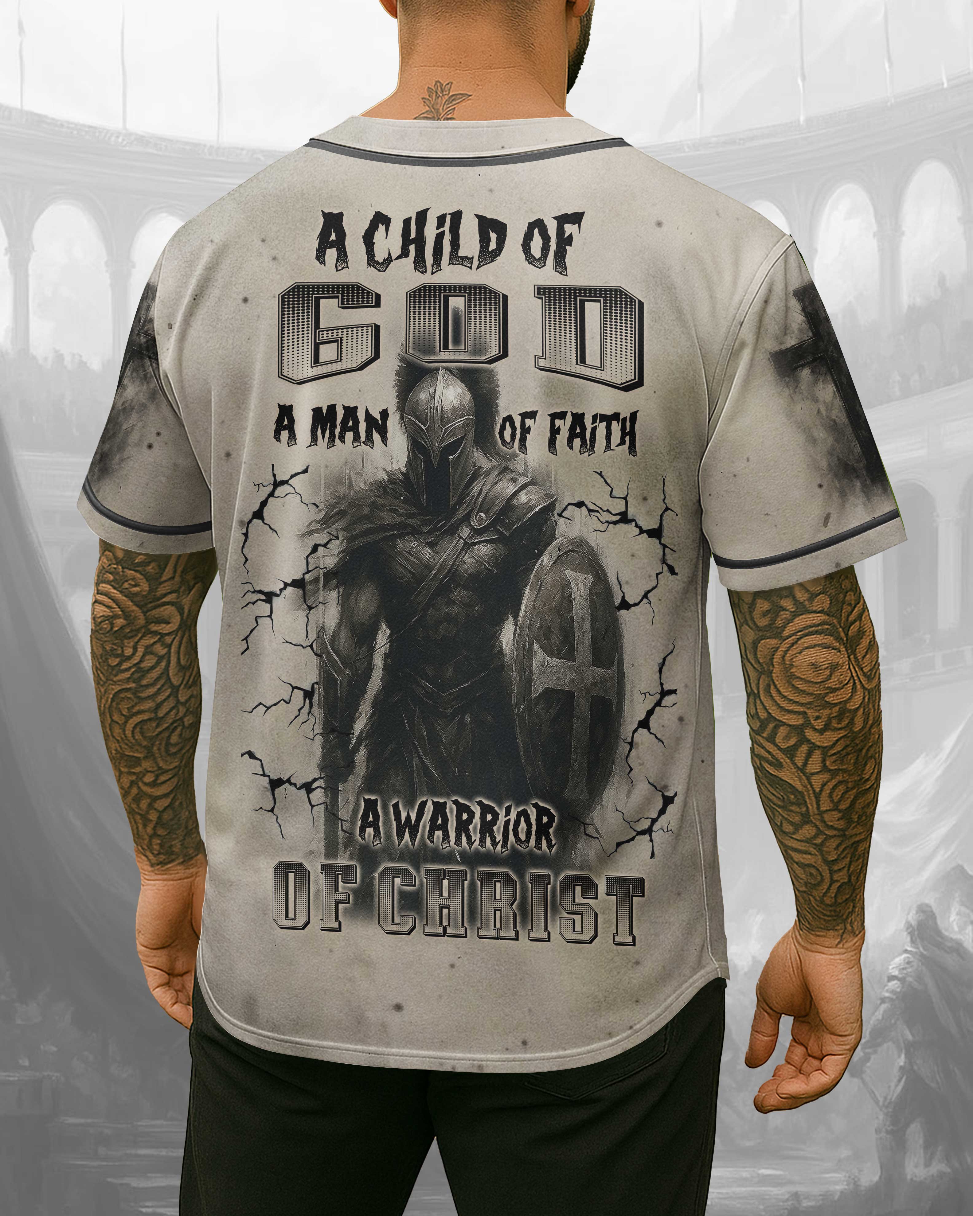 A Child Of God A Man Of Faith A Warrior Of Christ Shirt