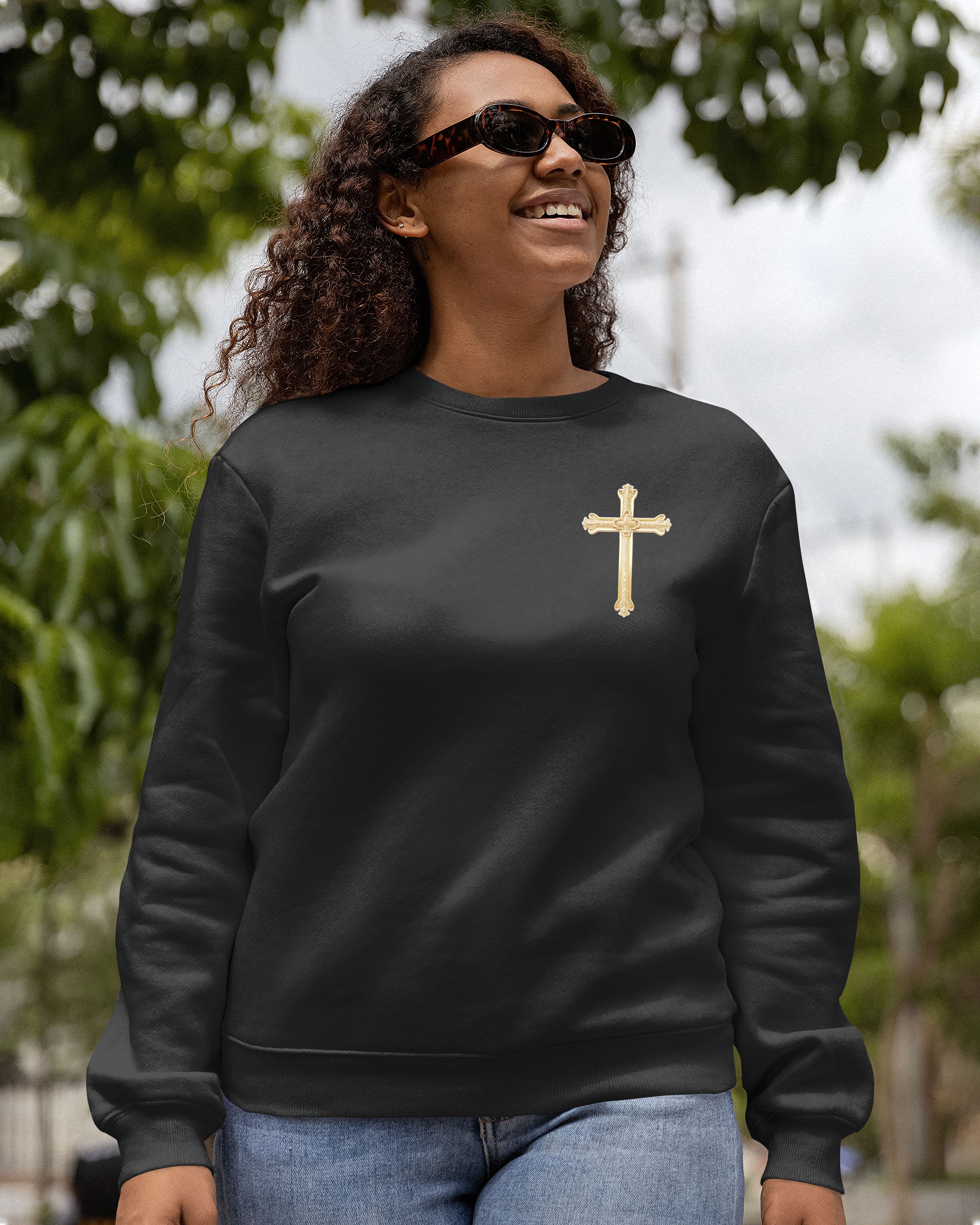 He Died For Me So I'll Live For Him All Over Print Sweater