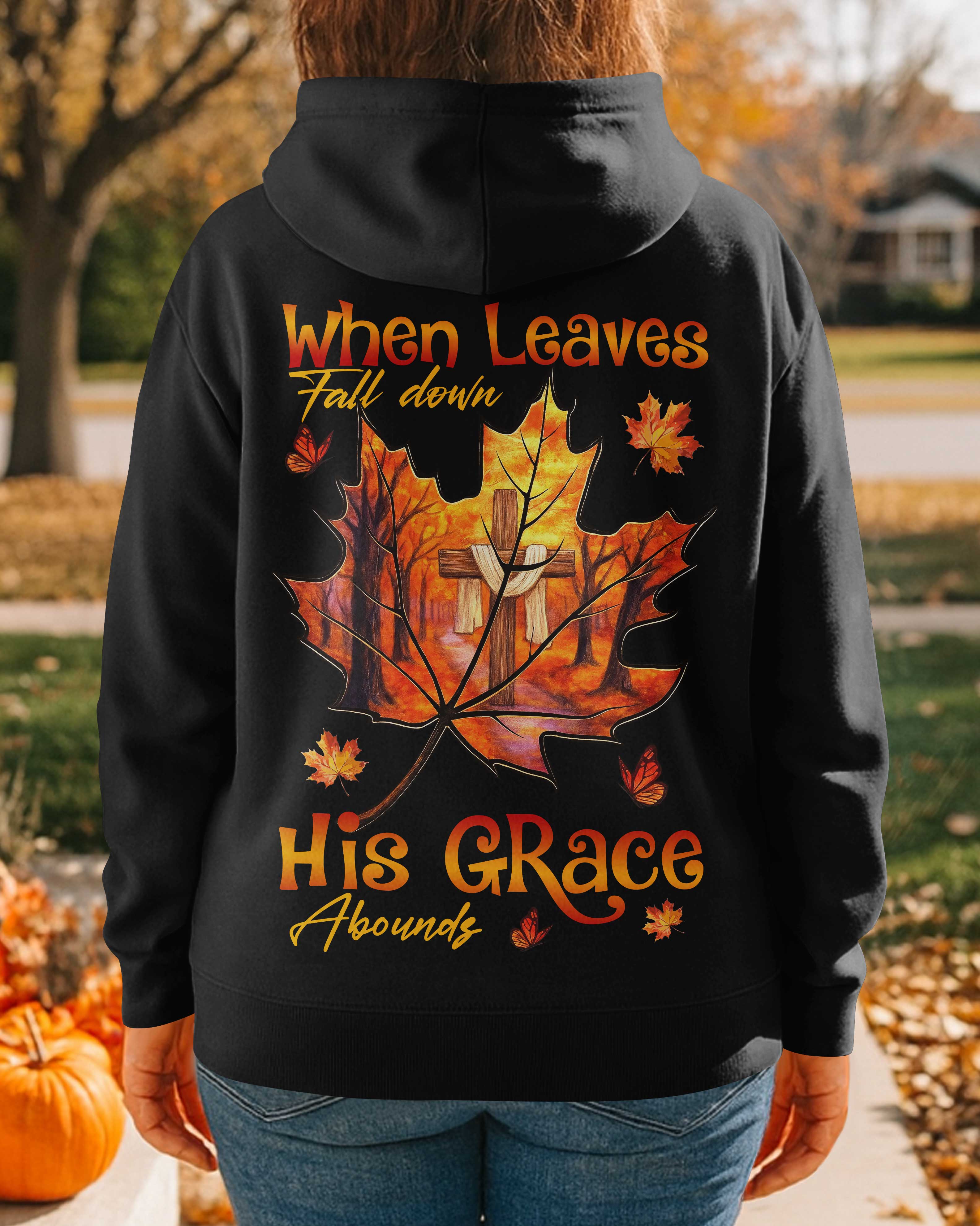 When Leaves Fall Down Zip Hoodie