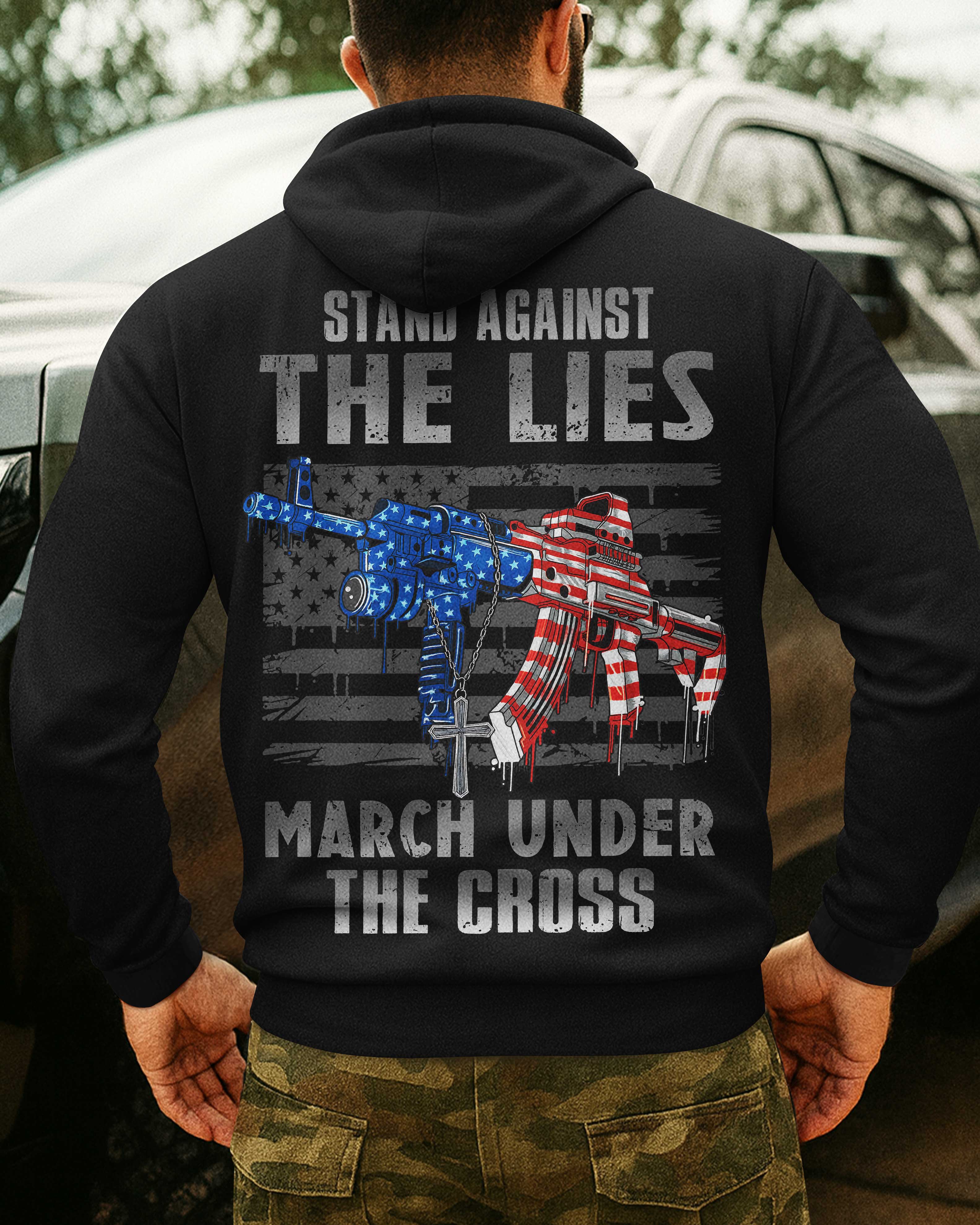 Stand Against The Lies All Over Print Hoodie