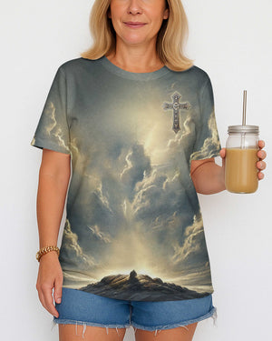 He Died For Me So I'll Live For Him All Over Print T-Shirt