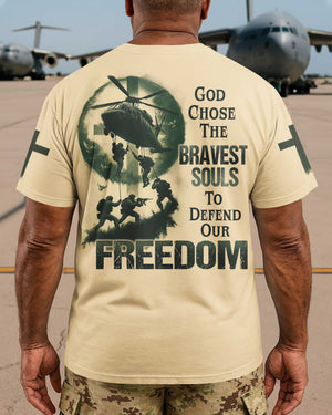 God Chose The Bravest Souls To Defend Our Freedom T-Shirt