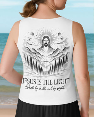 Jesus Is The Light V-neck Tank Top
