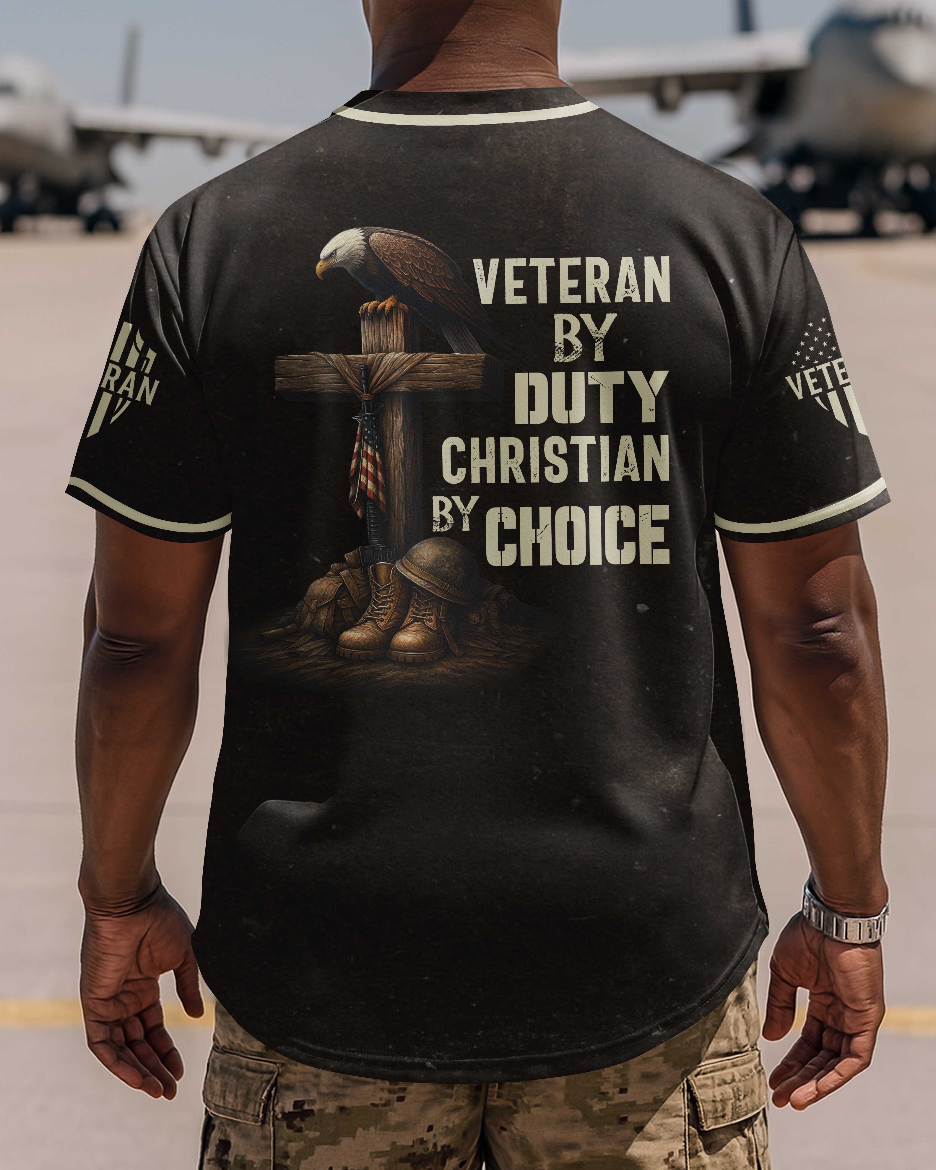 Veteran By Duty Christian By Choice Jersey