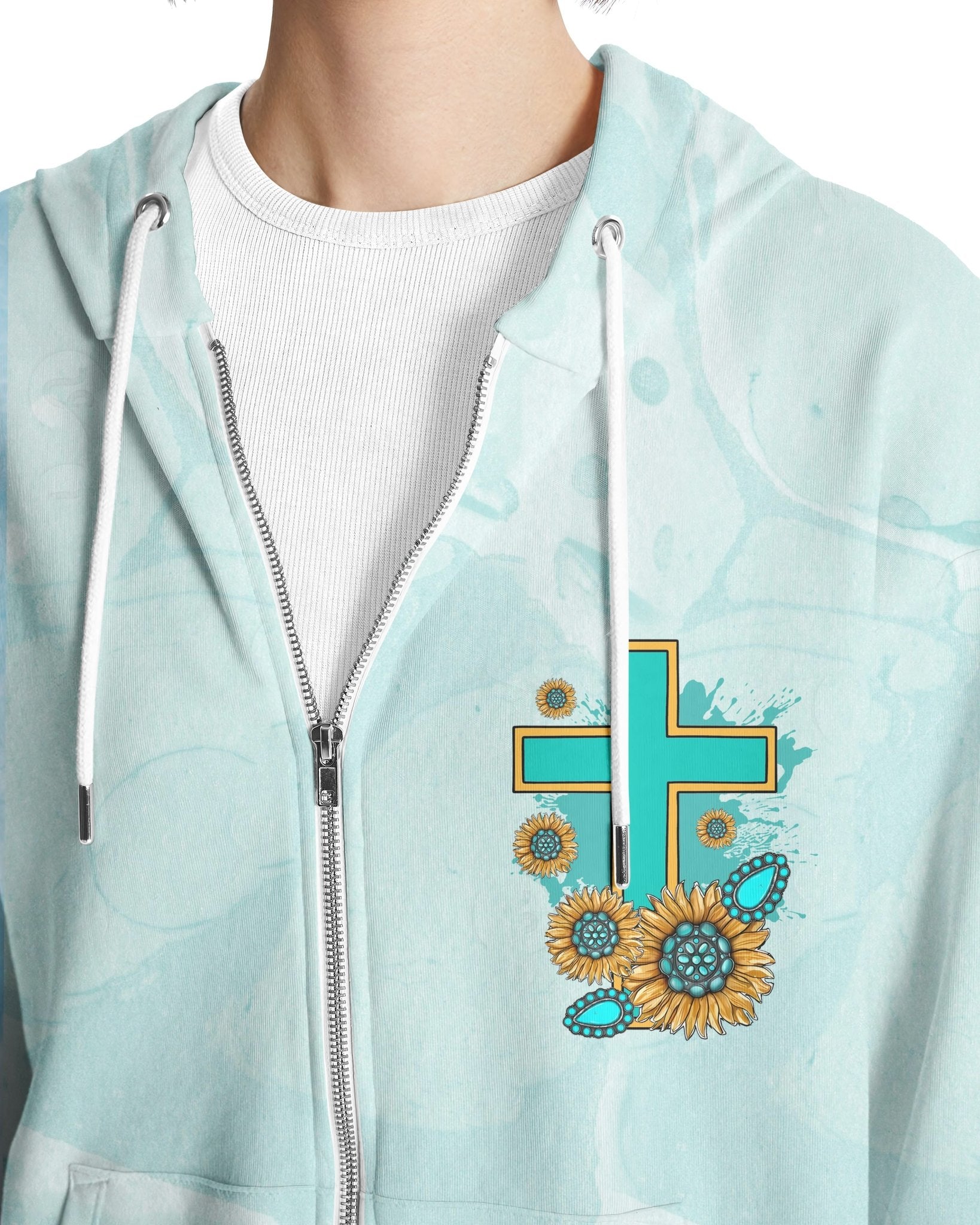 Jesus Take The Wheel All Over Print Zip Hoodie