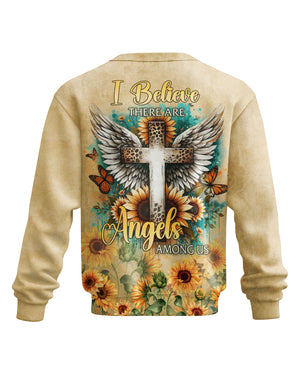 I Believe There Are Angels Among Us All Over Print Sweater