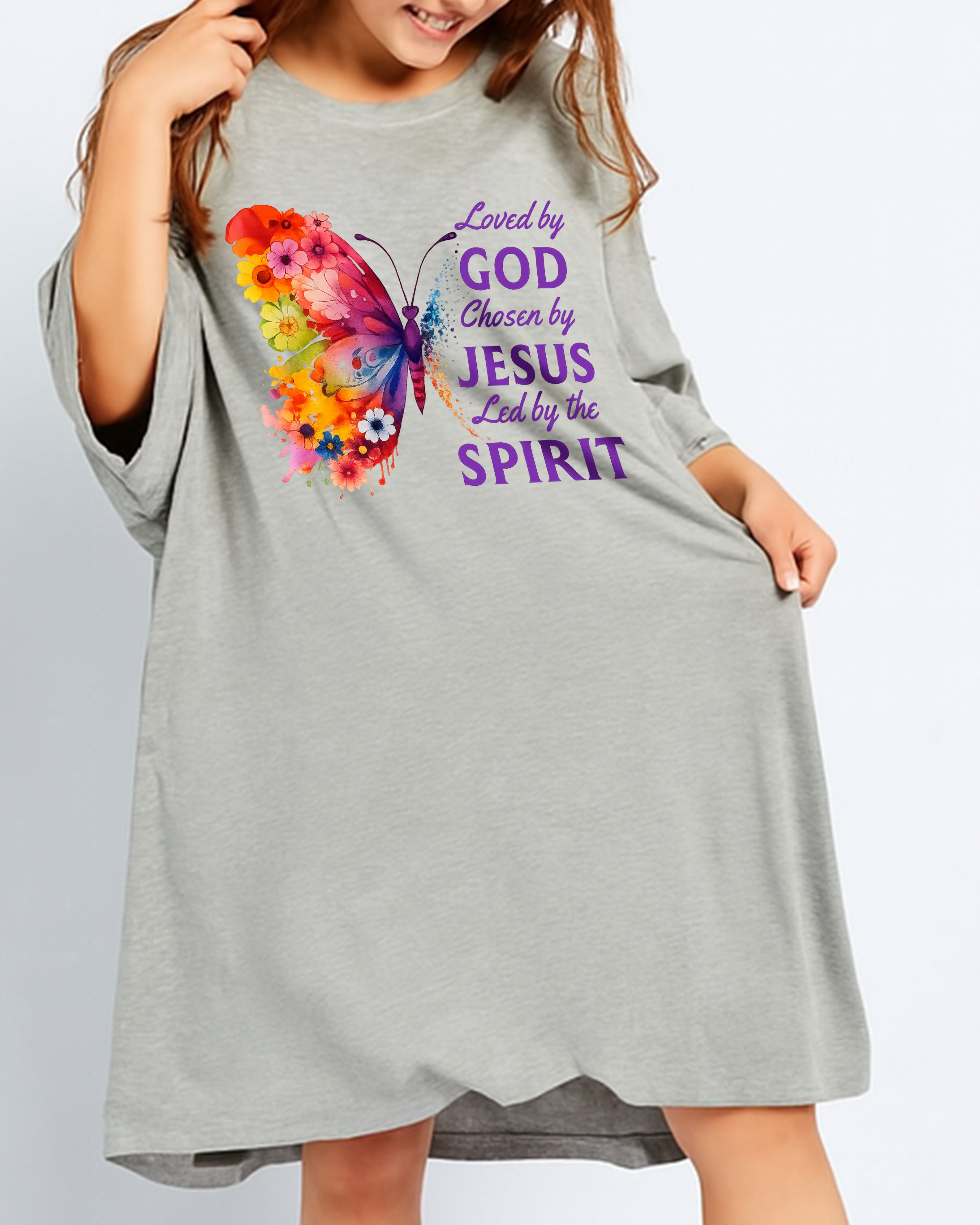Loved By God Chosen By Jesus All Over Print Sleep Tee