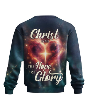 Christ In Me The Hope Of Glory All Over Print Sweater
