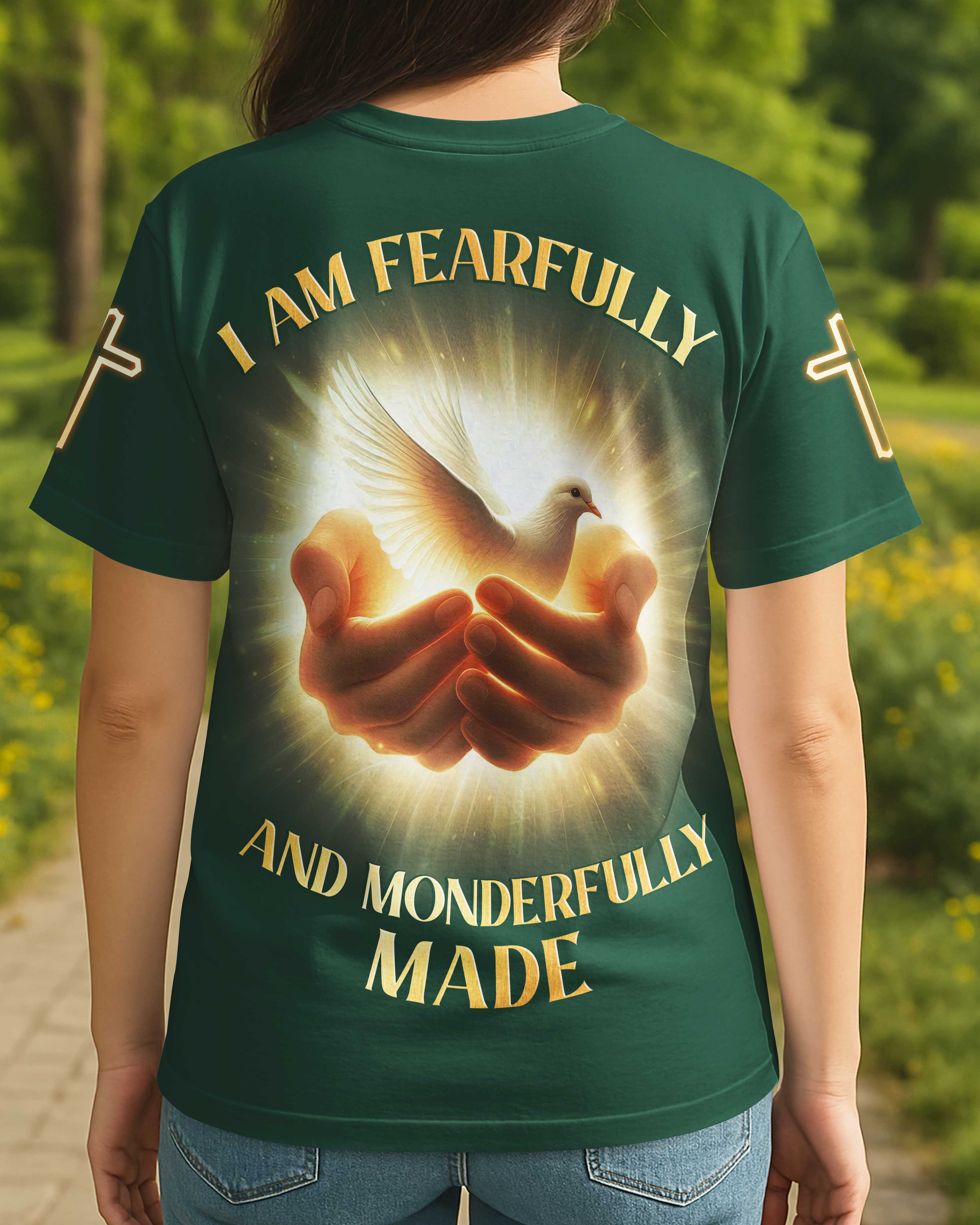I Am Fearfully And Wonderfully Made All Over Print T-Shirt