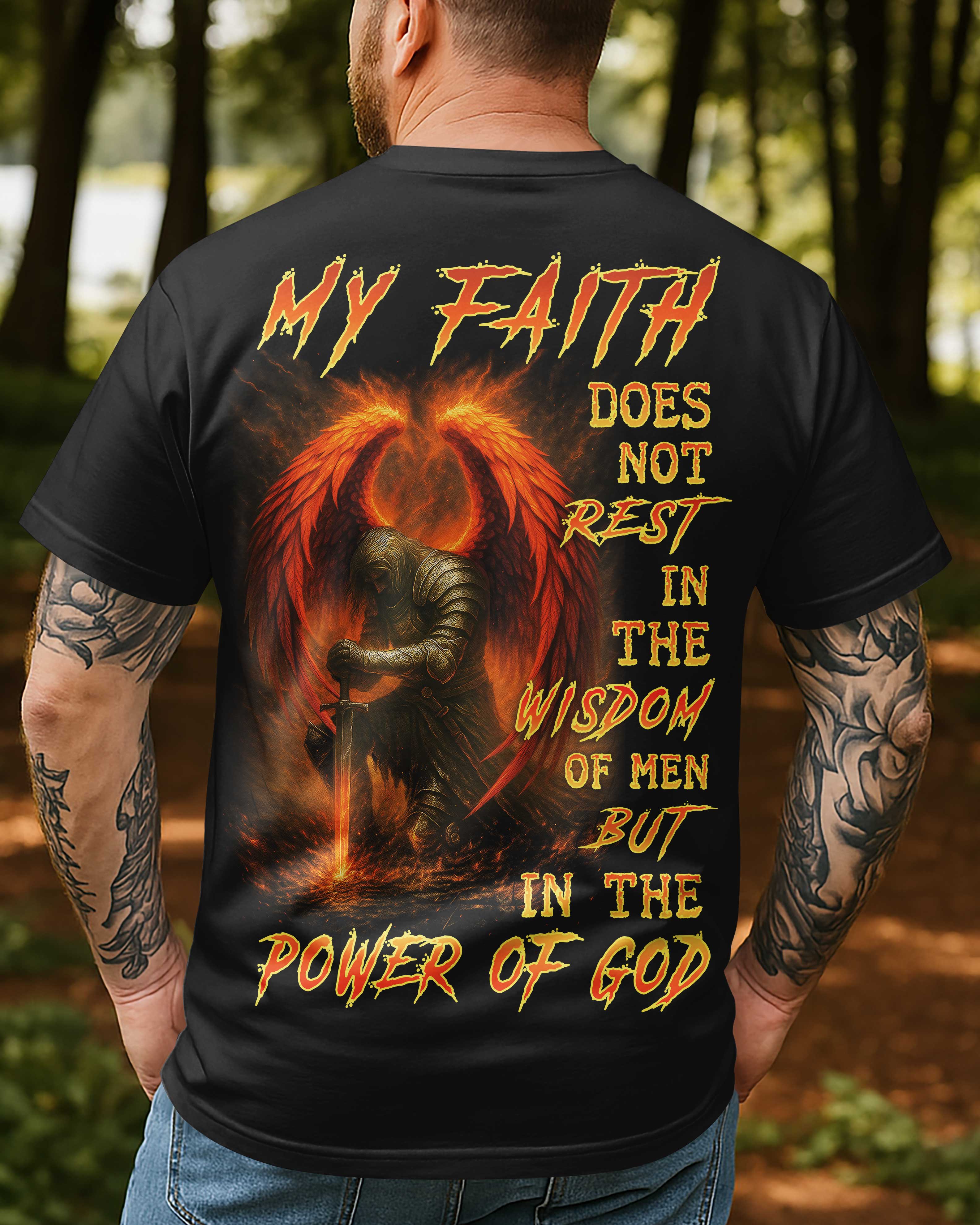 My Faith Does Not Rest All Over Print T-Shirt