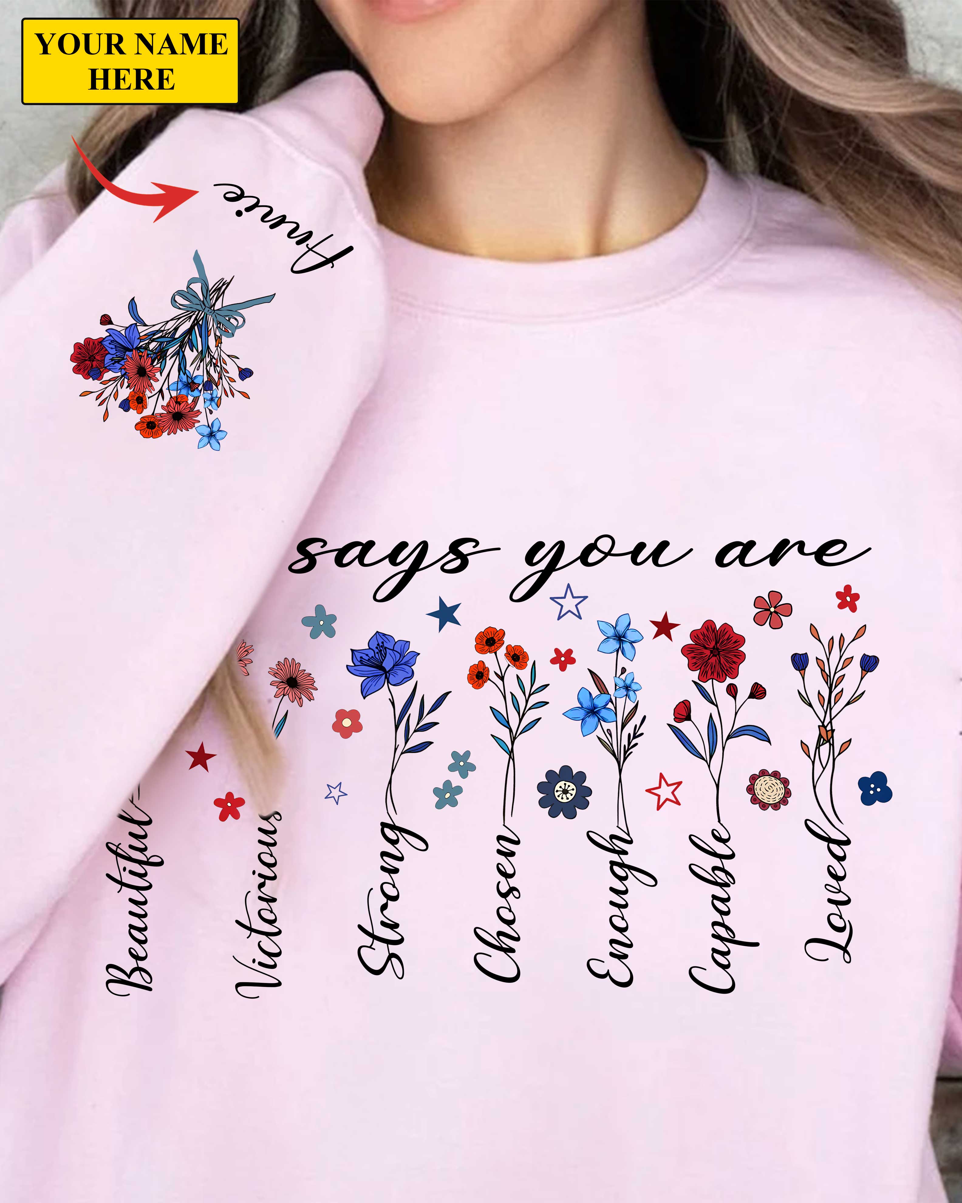God Says You Are Sweater Gift For Her, Christian Sweater, Bible Verse