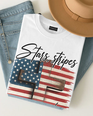 Stars, Stripes and Jesus Christ T-Shirt