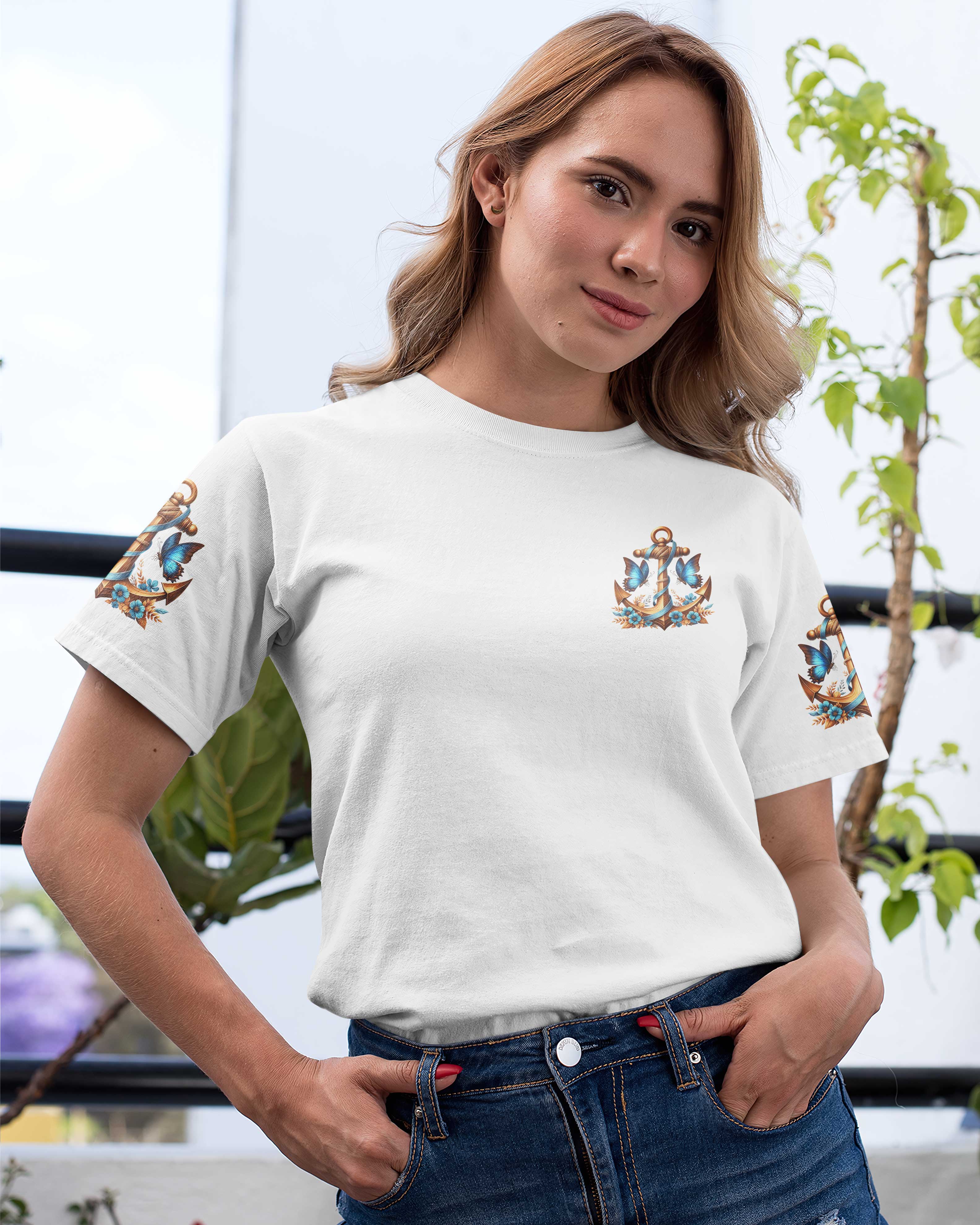 Jesus Is My Anchor All Over Print T-shirt