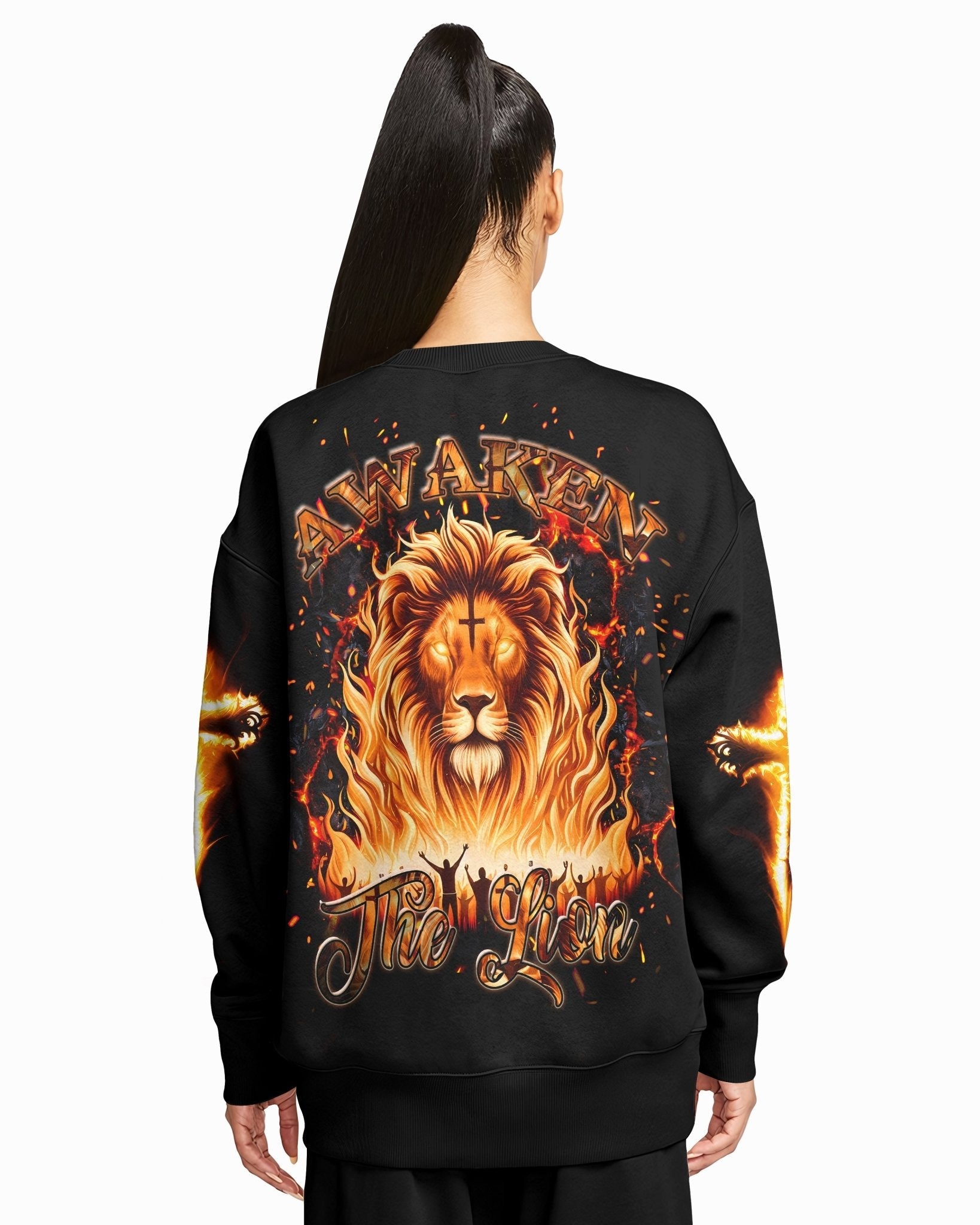 Awaken The Lion All Over Print Sweater