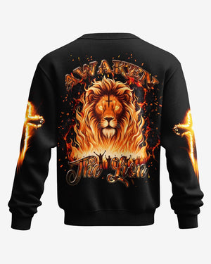 Awaken The Lion All Over Print Sweater