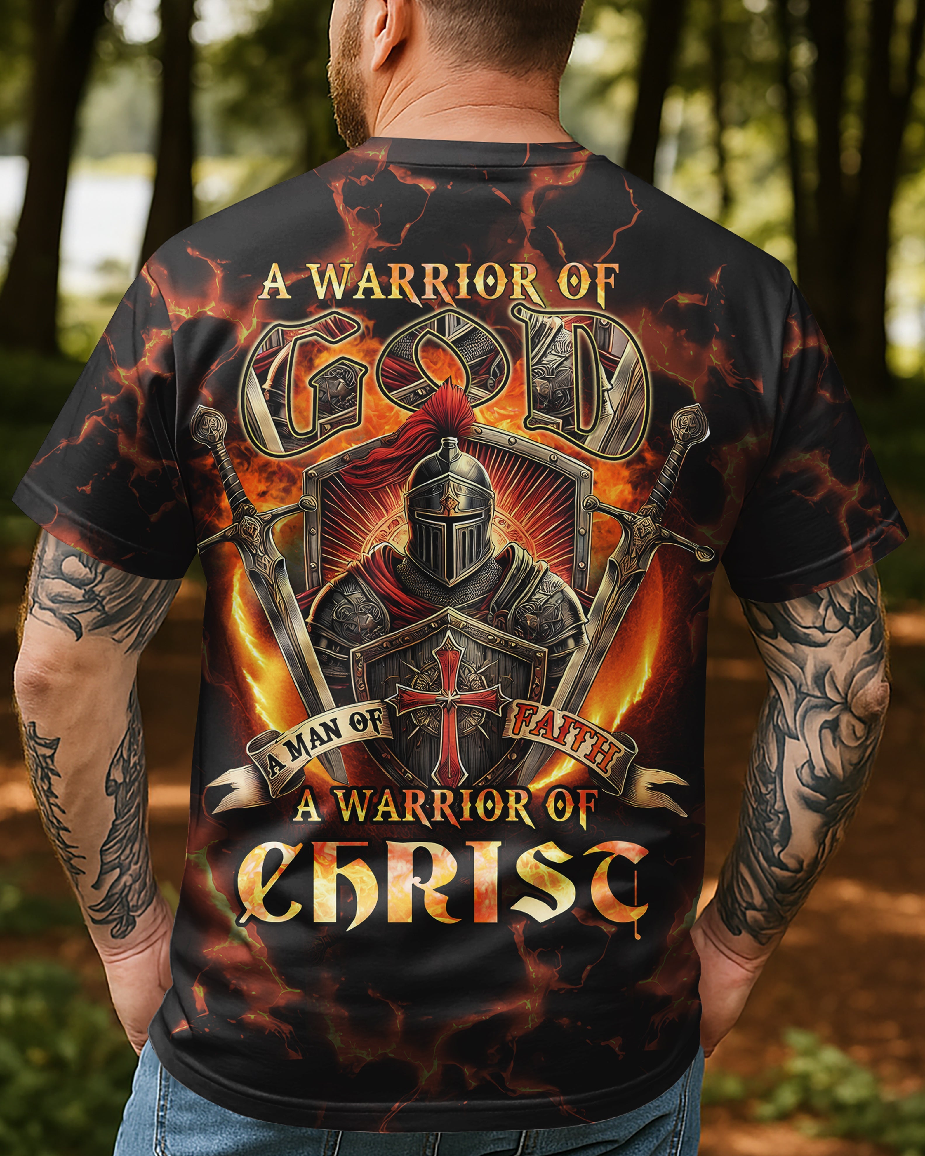 Warrior Of Christ All Over Print T-Shirt