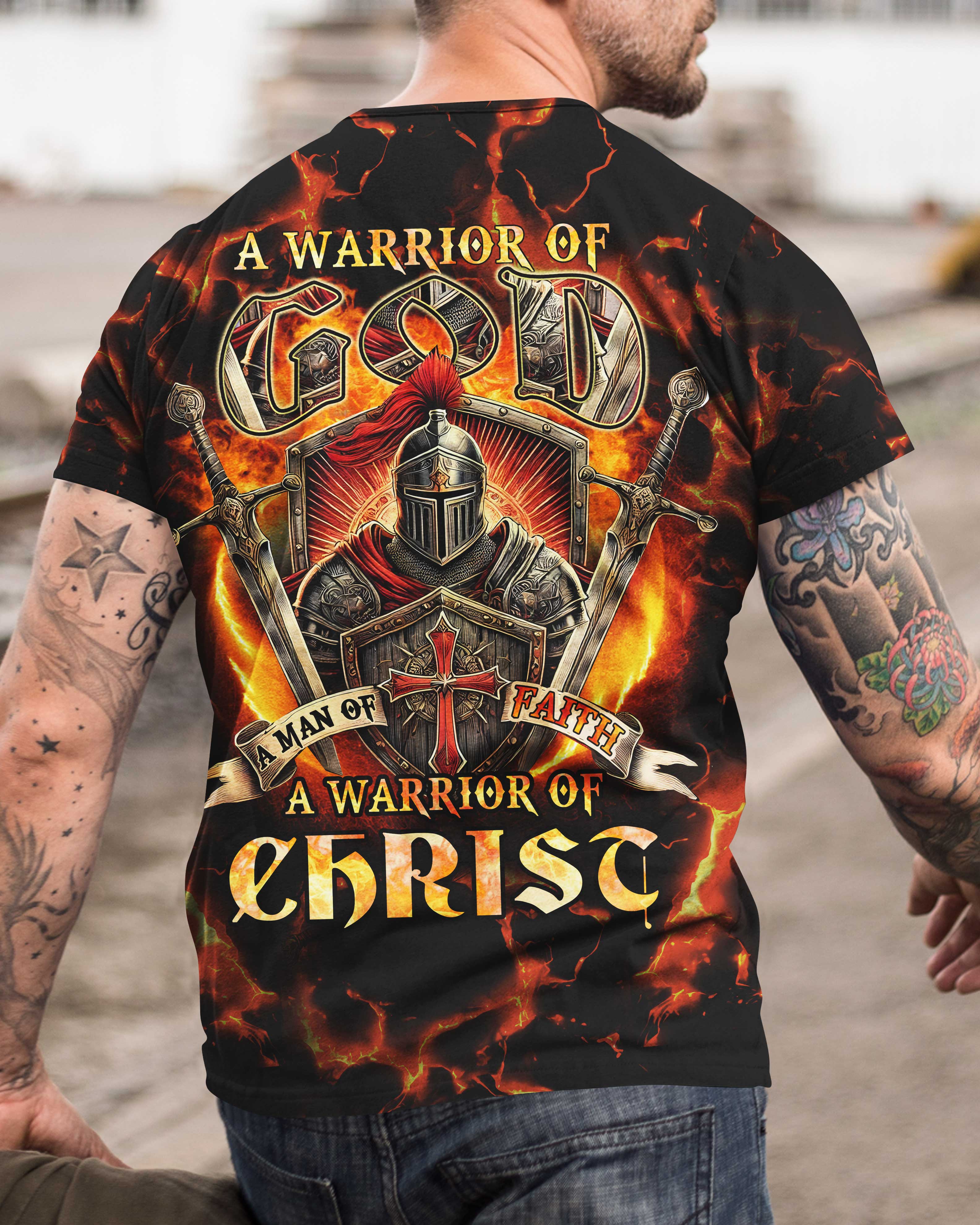 Warrior Of Christ All Over Print T-Shirt
