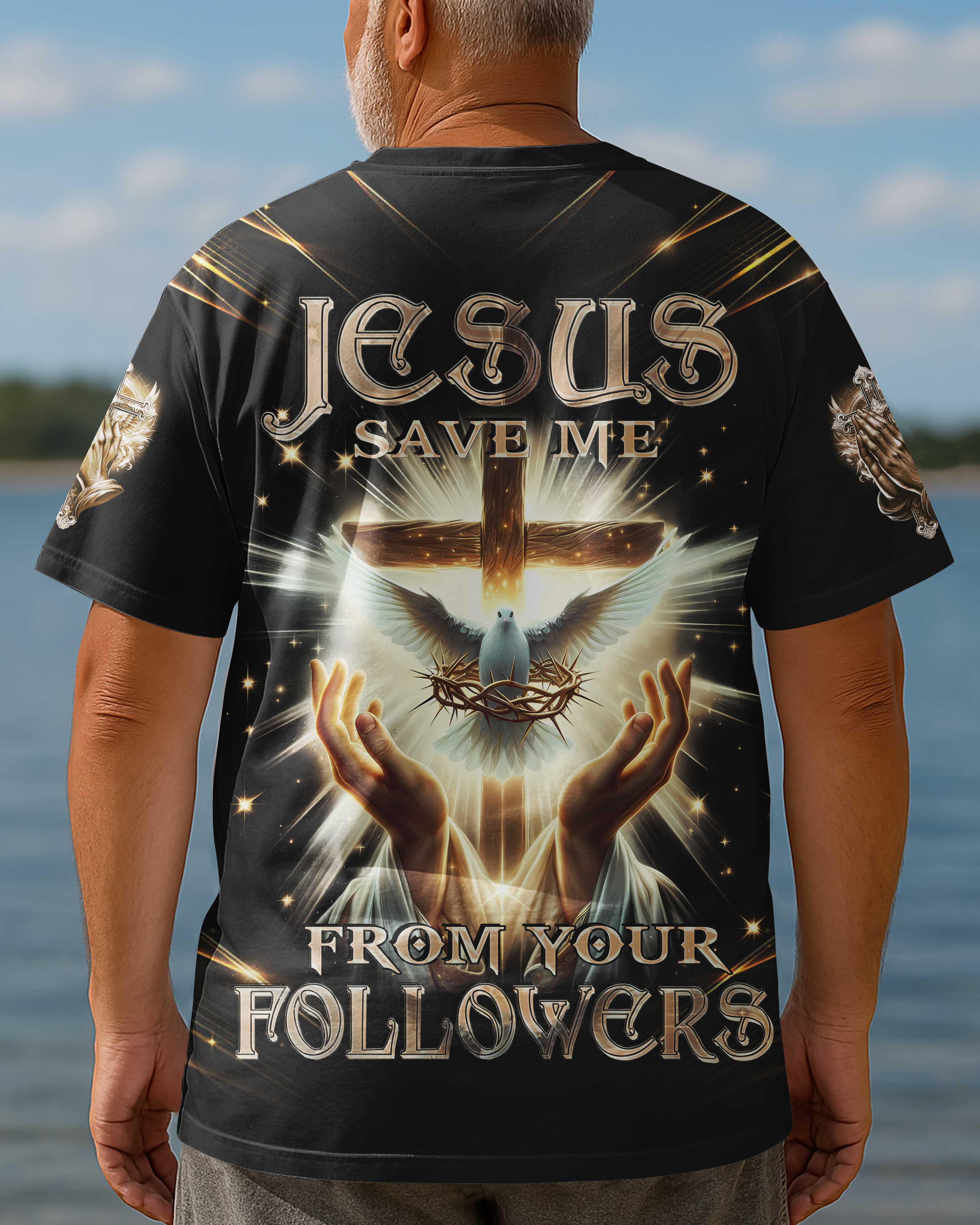 Jesus Save Me All Over Print T-Shirt