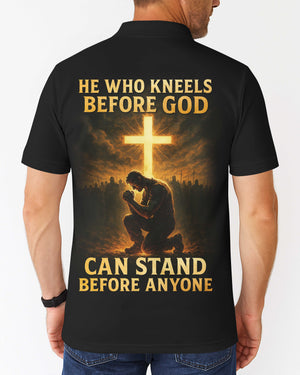 He Who Kneels Before God All Over Print Polo Shirt