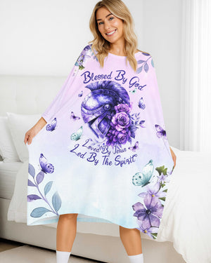 Blessed By God All Over Print Sleep Tee