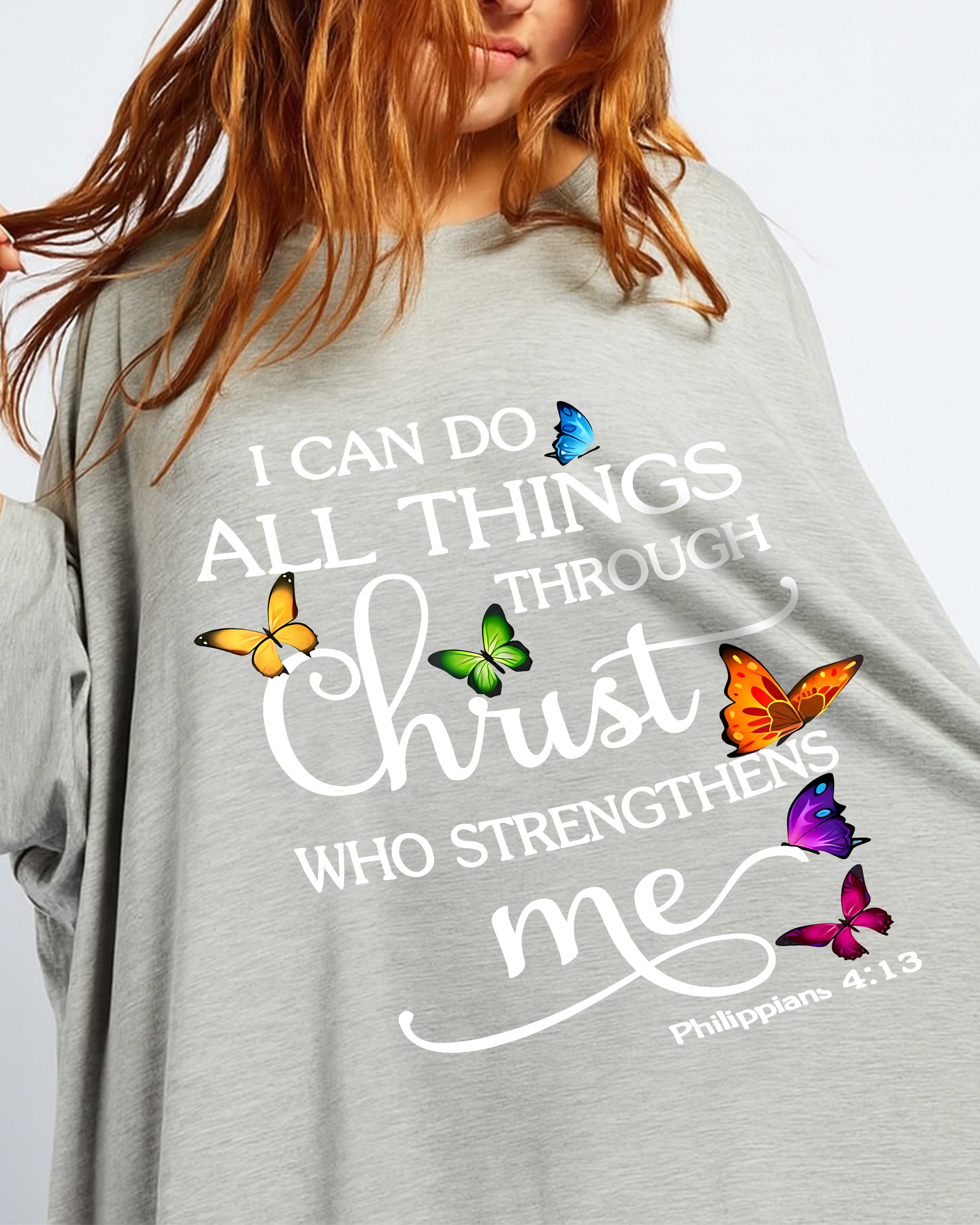 I Can Do All Thing Through Christ All Over Print Sleep Tee