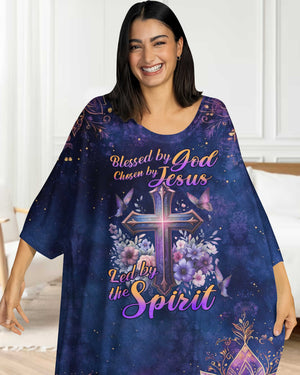 Blessed By God Chosen By Jesus All Over Print Sleep Tee