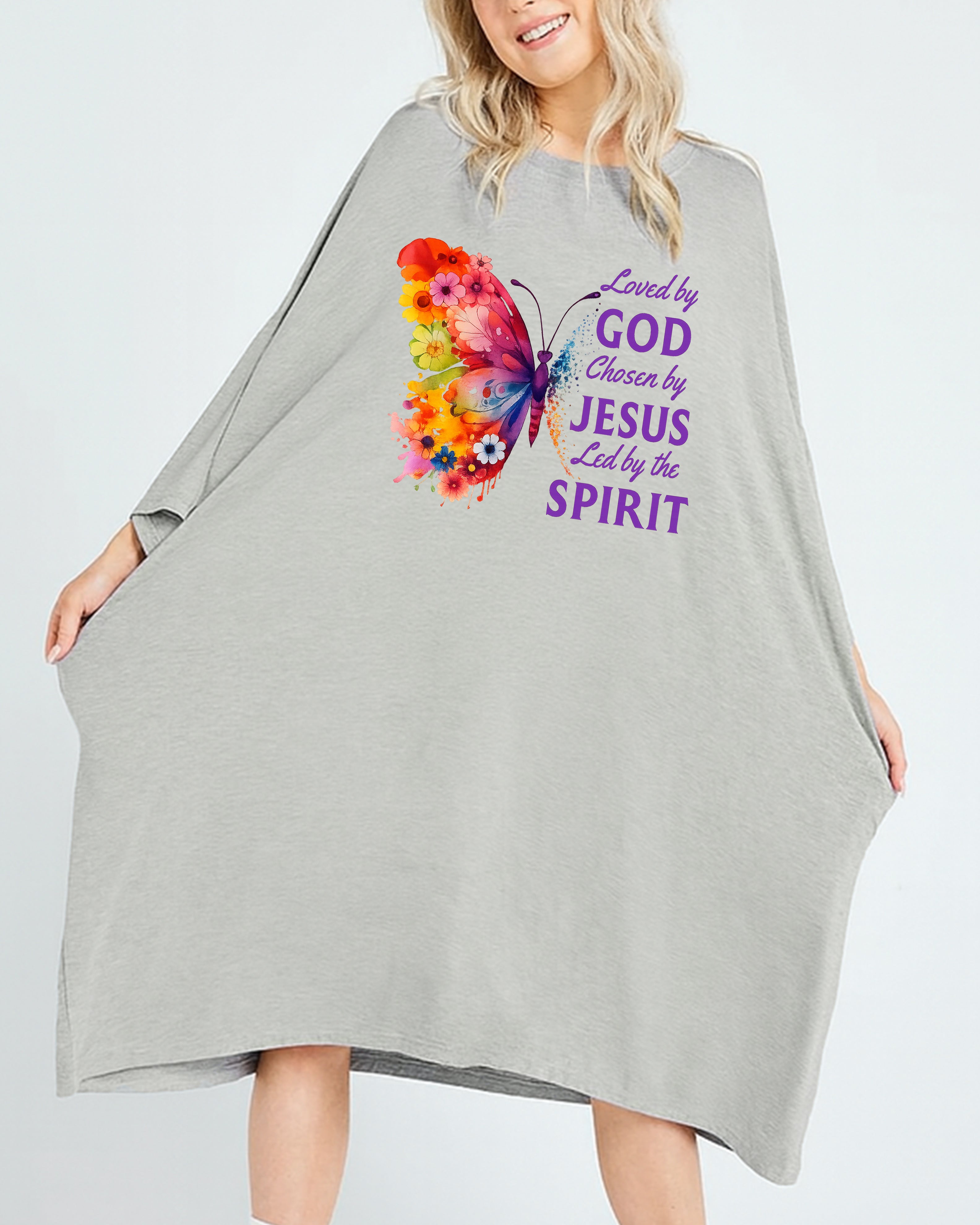 Loved By God Chosen By Jesus All Over Print Sleep Tee