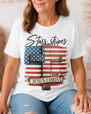 Stars, Stripes and Jesus Christ T-Shirt