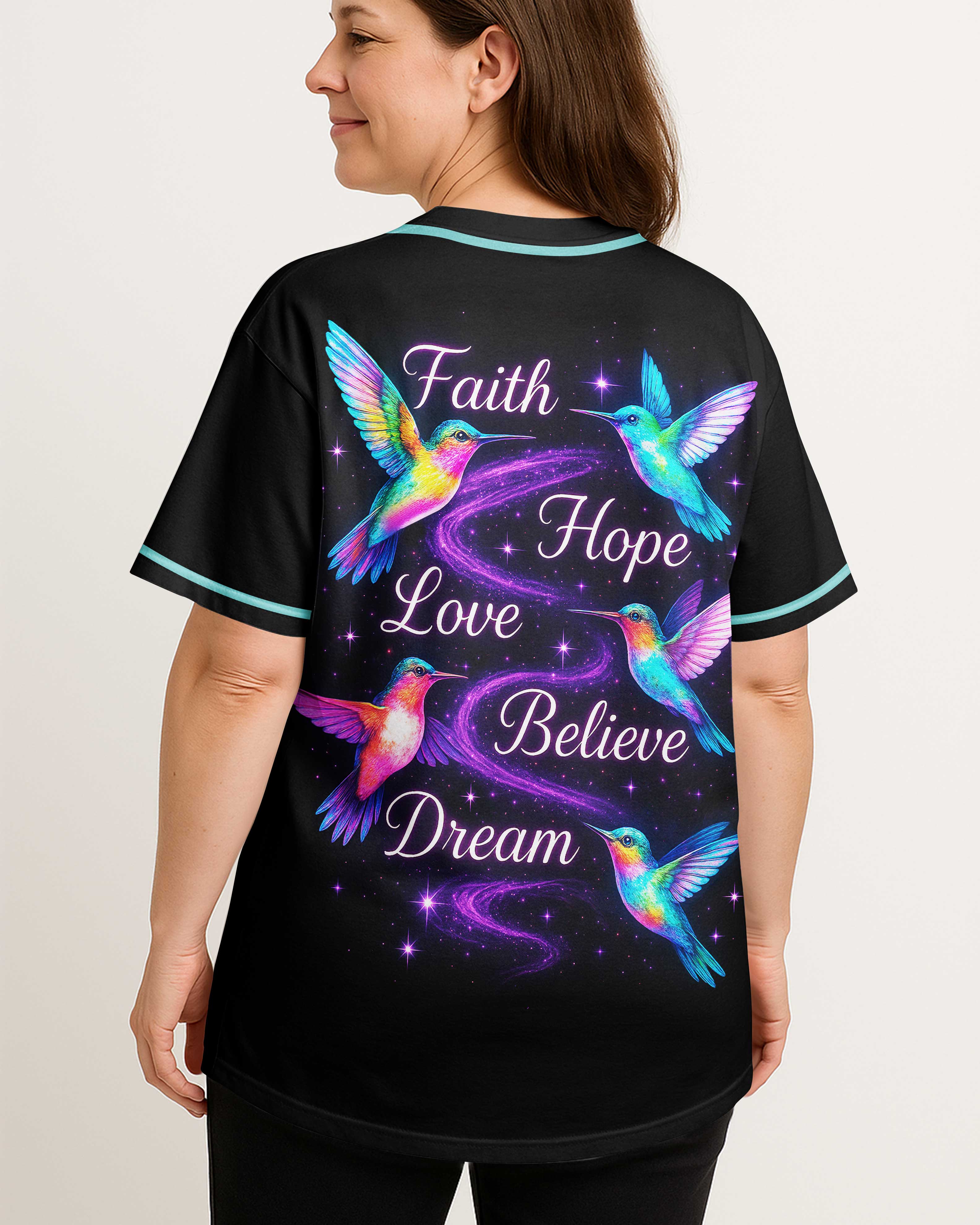 Faith Hope Love Believe Dream All Over Print Jersey