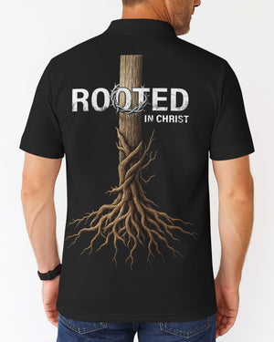 Rooted In Christ All Over Print Polo Shirt