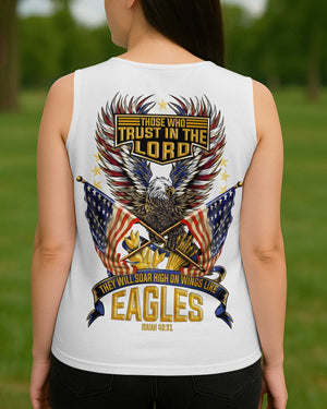 Those Who Trust In The Lord They Will Soar High On Wings Like Eagles V-neck Tank Top