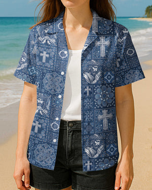 Sacred Cross Bandana Hawaiian Shirt