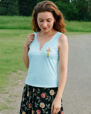 The Way The Truth The Life V-neck Tank Top
