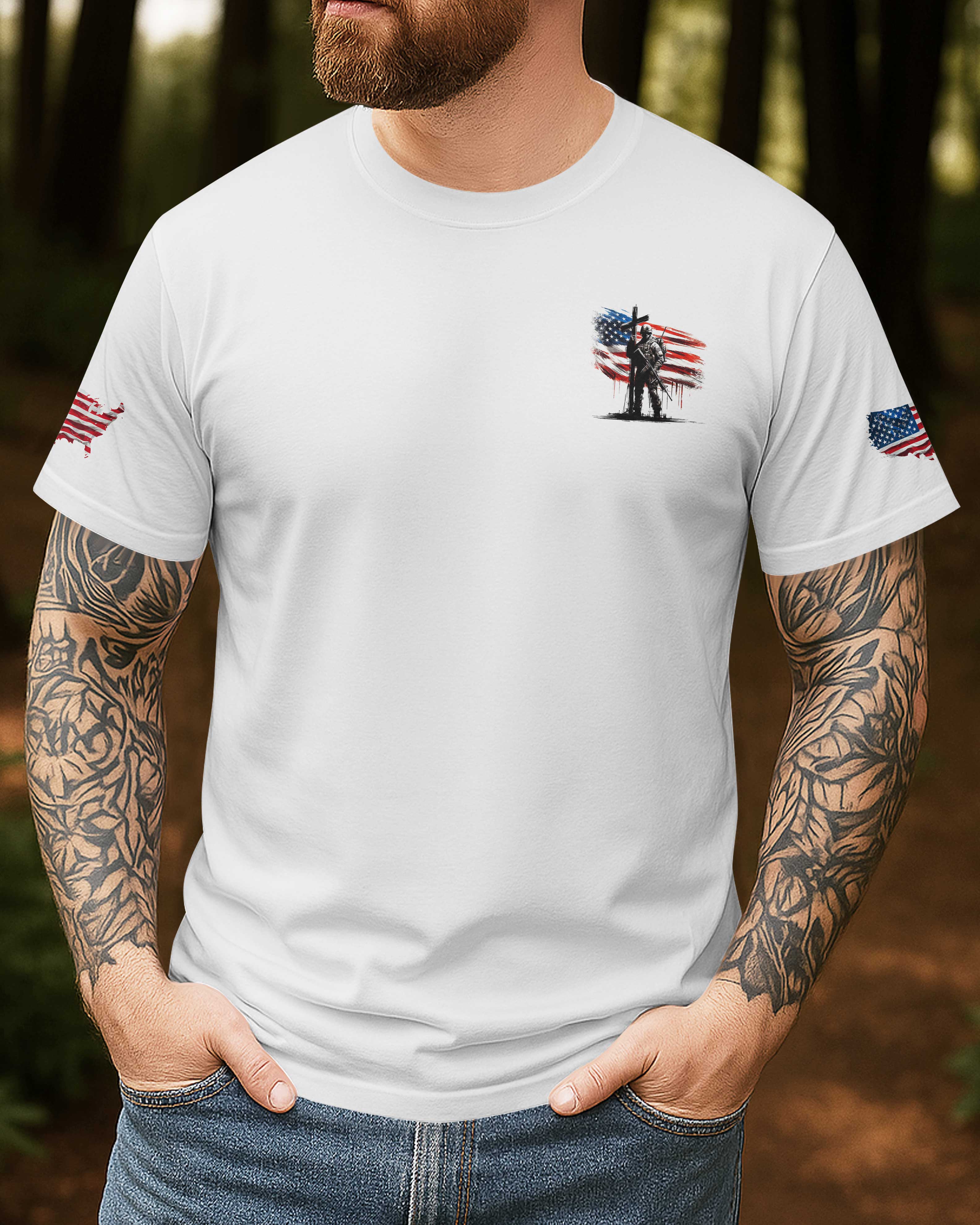 Proud To Be A Veteran All Over Print T-Shirt