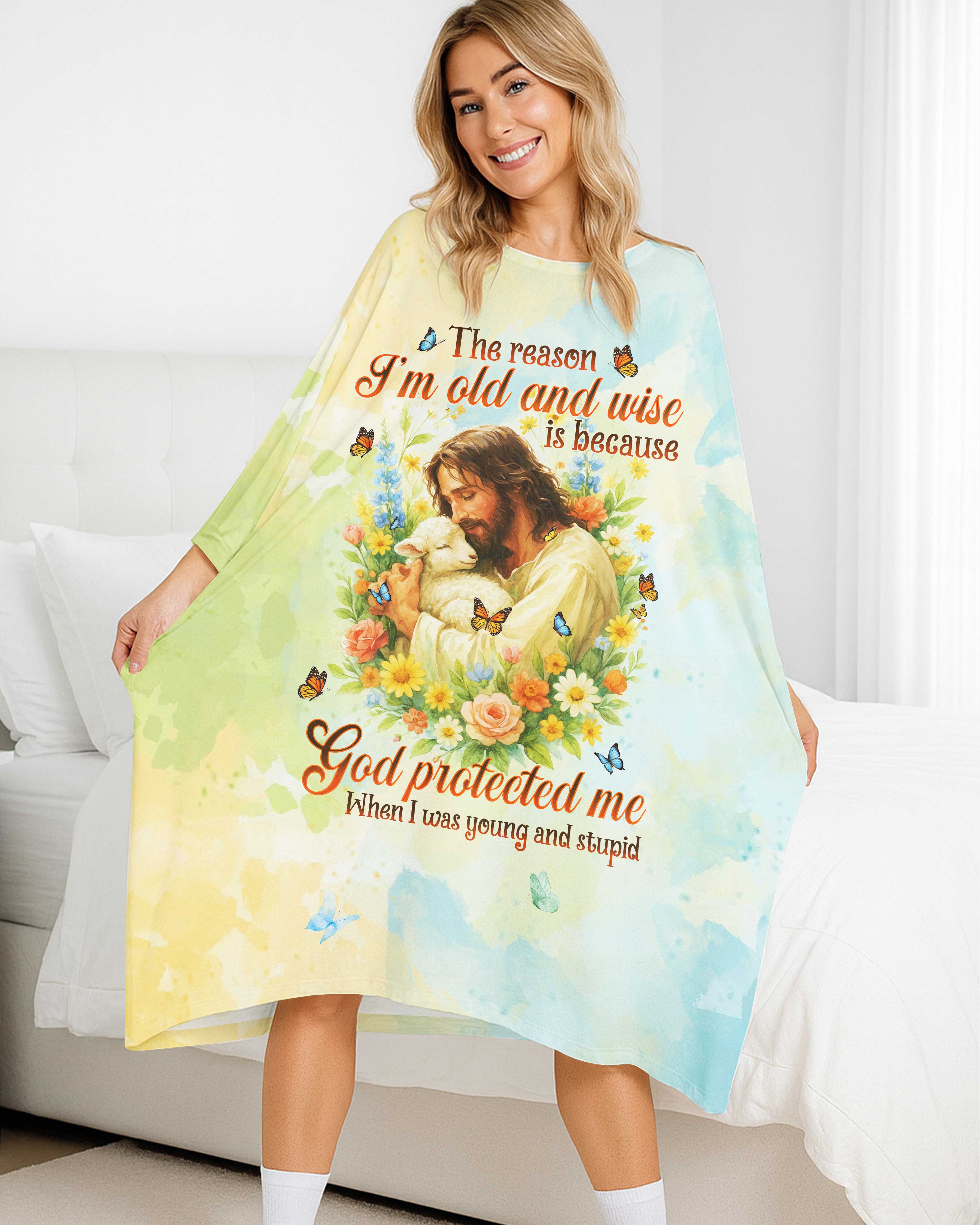 The Reason I'm Old And Wise All Over Print Sleep Tee