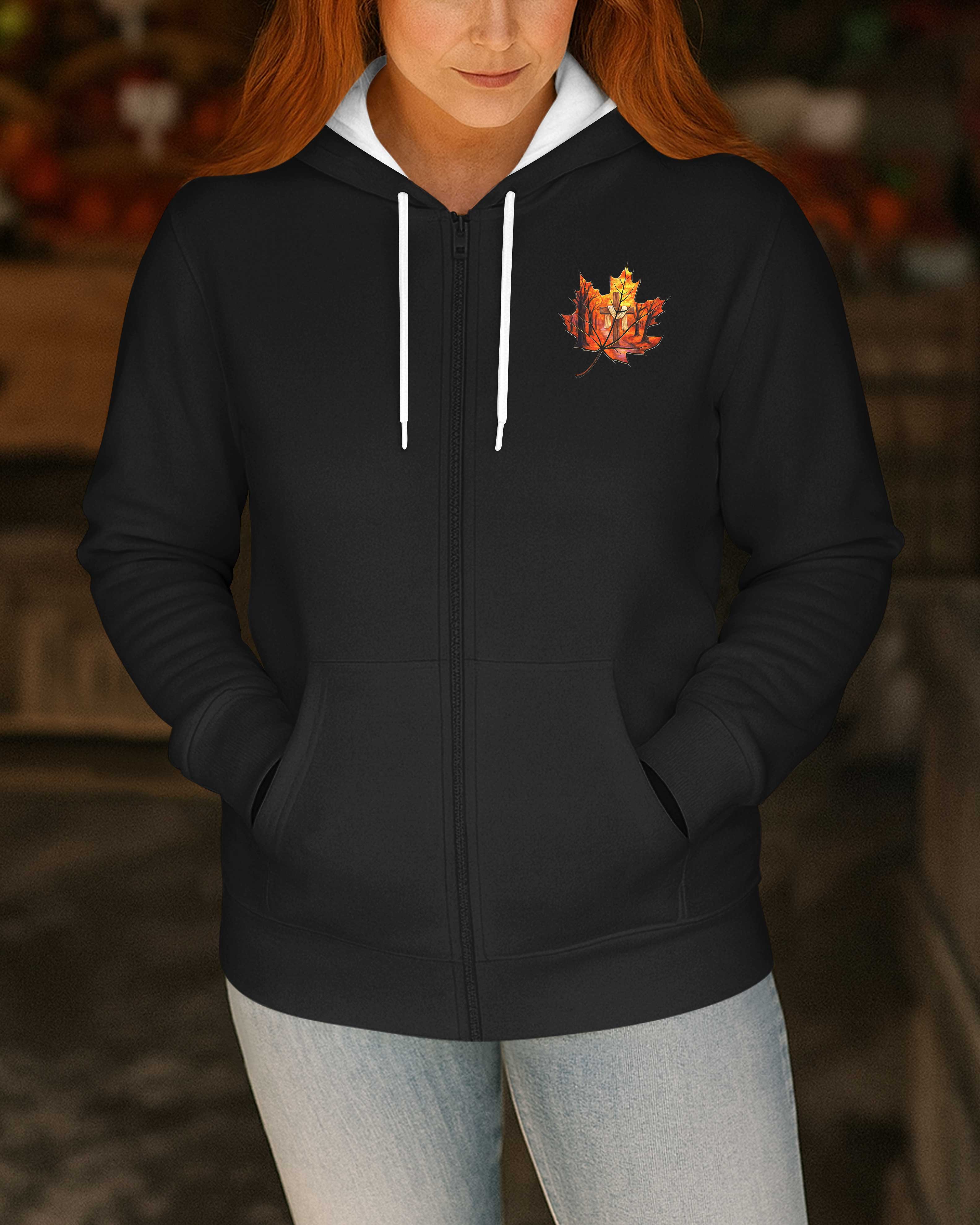 When Leaves Fall Down Zip Hoodie