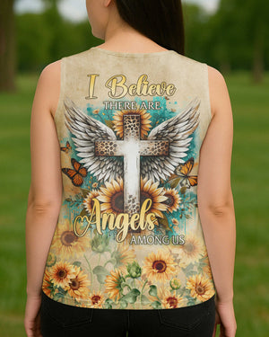 I Believe There Are Angels Among Us V-neck Tank Top