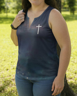 Christ In Me The Hope Of Glory V-neck Tank Top