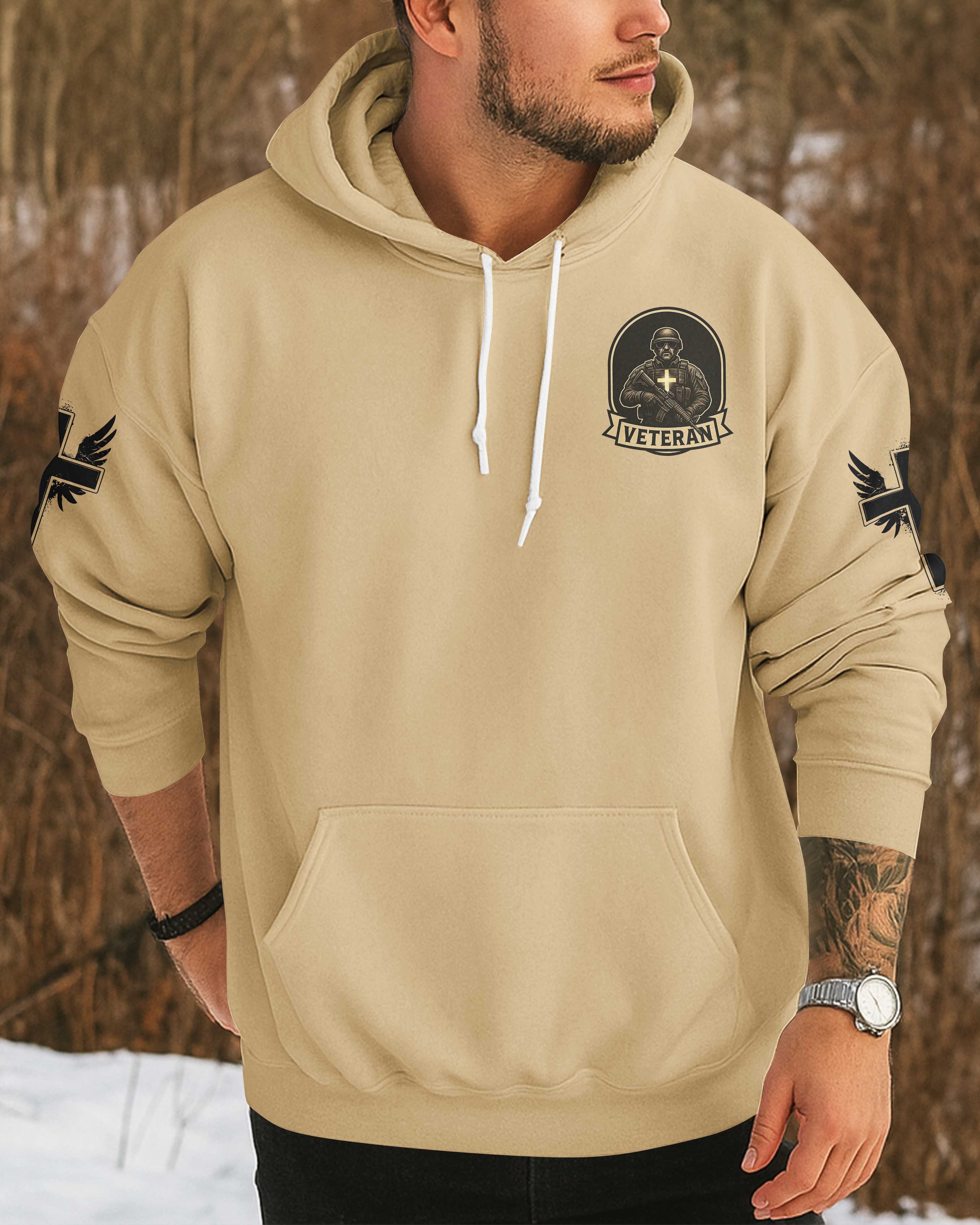 God Took The Strongest Americans All Over Print Hoodie