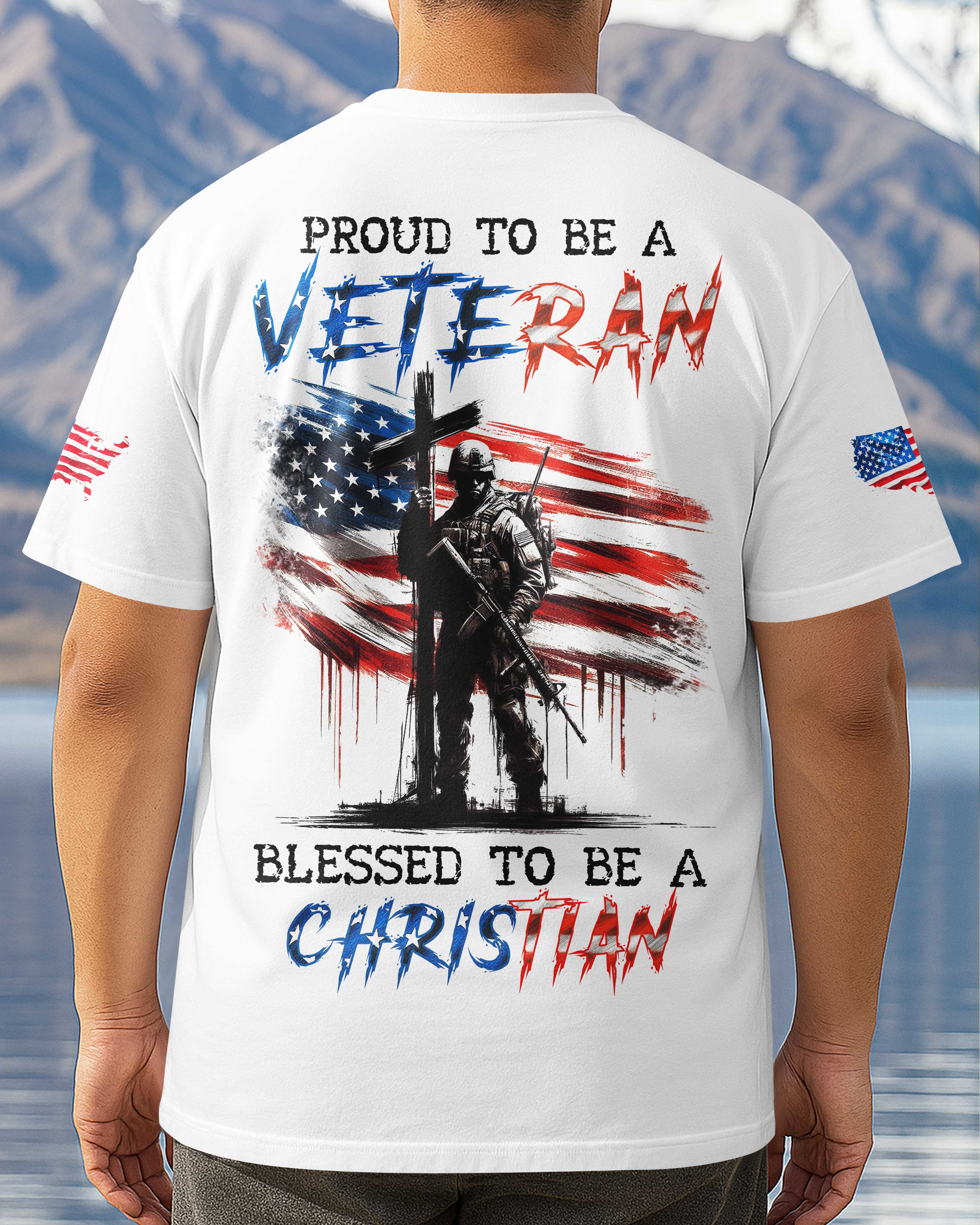 Proud To Be A Veteran All Over Print T-Shirt