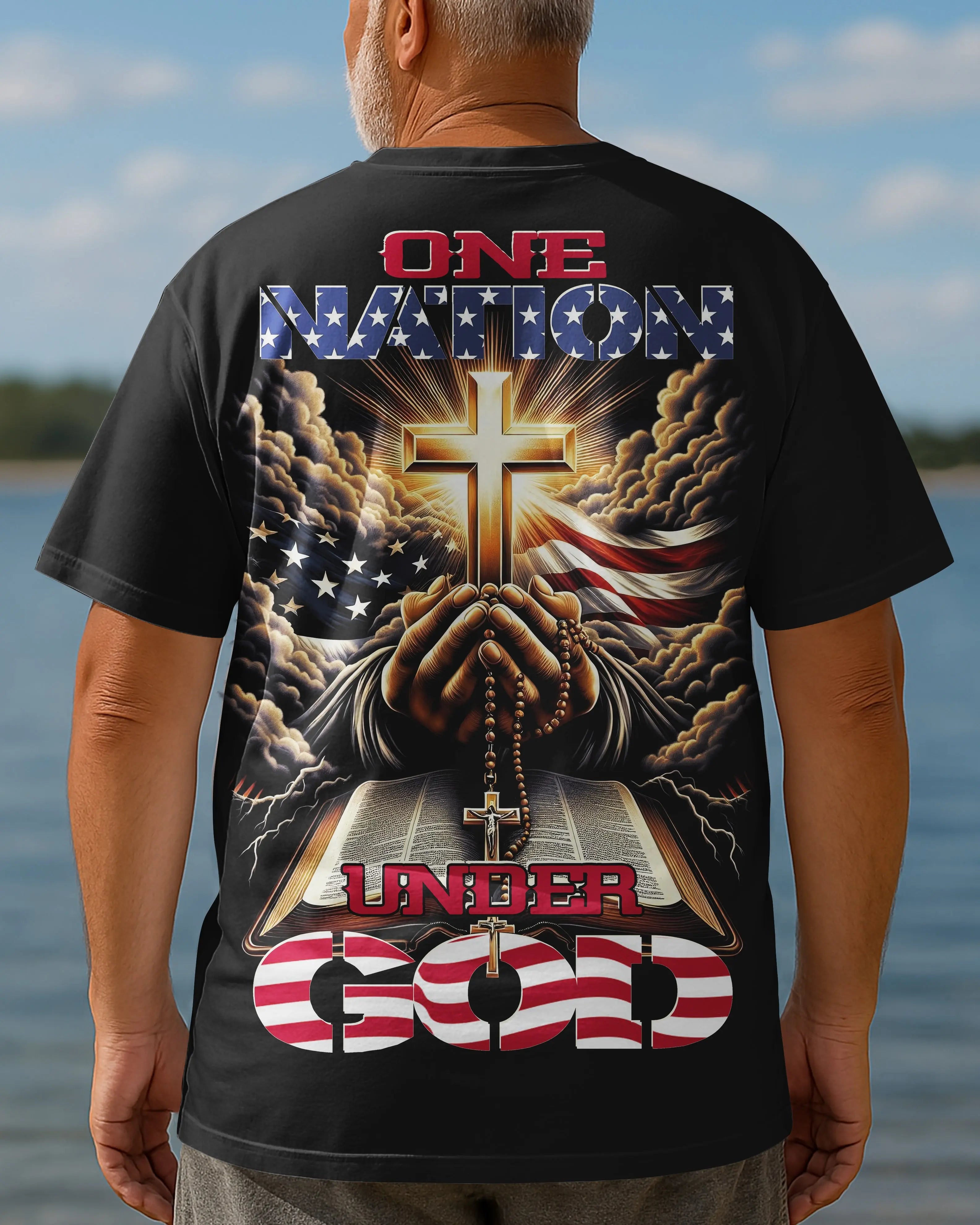 One Nation Under God All Over Print T-shirt
