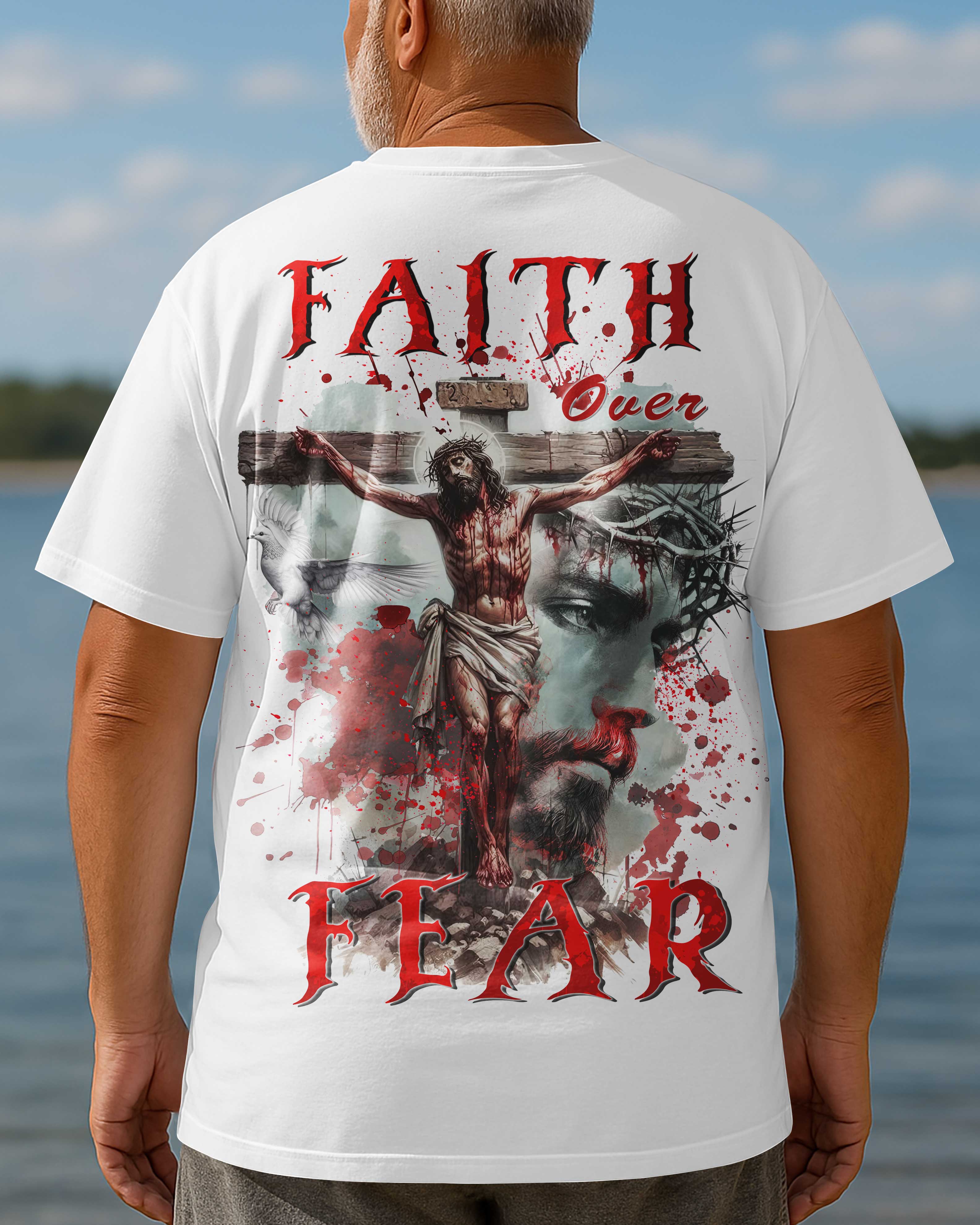 Faith Over Fear All Over Print T-Shirt