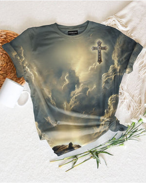 He Died For Me So I'll Live For Him All Over Print T-Shirt
