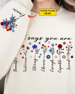 God Says You Are Sweater Gift For Her, Christian Sweater, Bible Verse